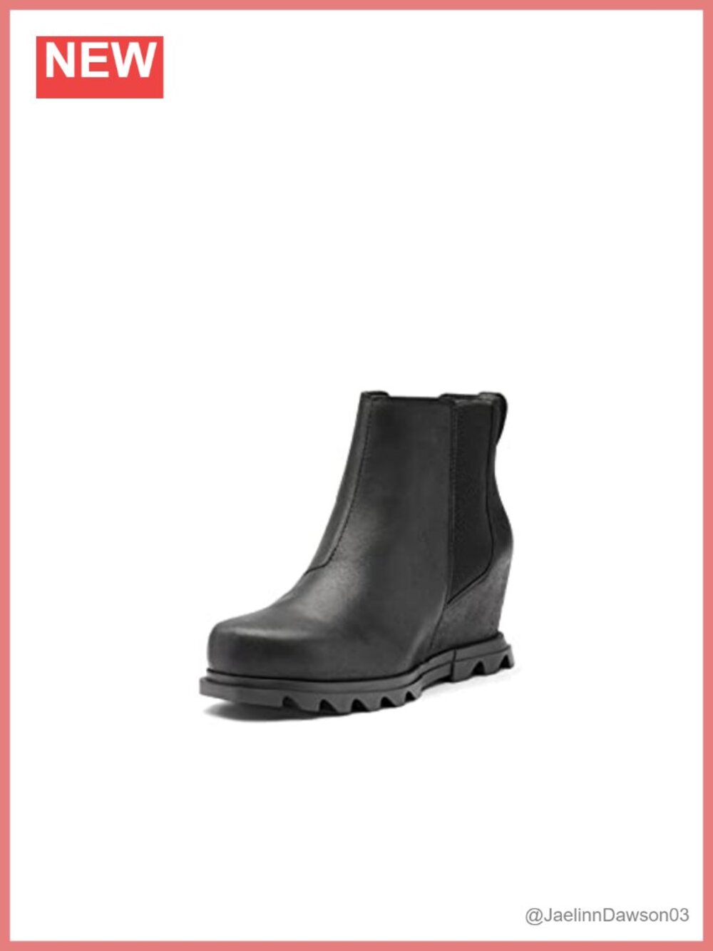 Sorel Joan of Arctic Wedge III Chelsea Ankle Boots Waterproof Leather Women's